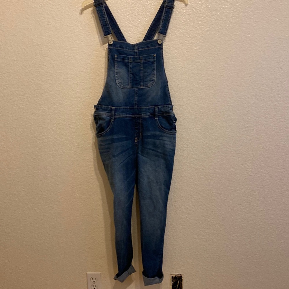 Skinny Blue jean Overalls